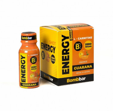 BOMBBAR Напиток б/а L-CARNITINE с Гуараной Апельсин 100мл — 65fit