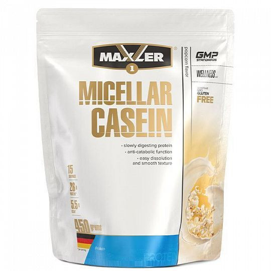 #MAXLER Micellar Casein 450g Popcorn фото 1 — 65fit