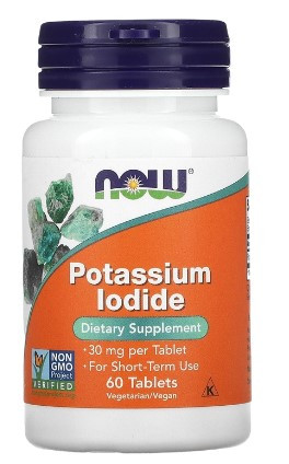 #NOW Potassium Iodide 30 mg 60 tabs фото 1 — 65fit