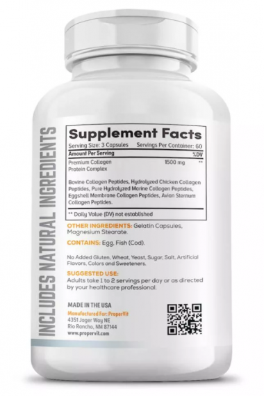 #PROPER VIT Multi Collagen Type 1500mg 180 caps — 65fit