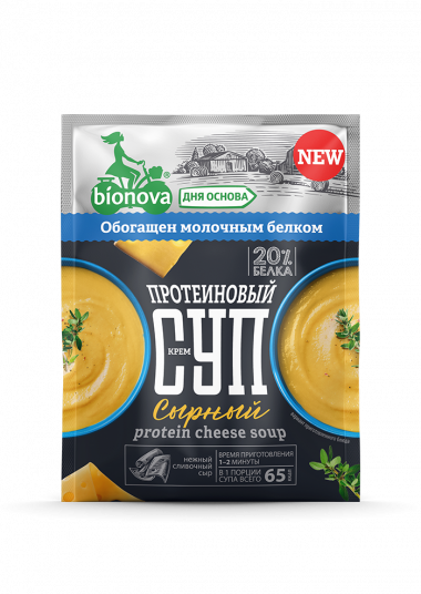 Протеиновый крем-суп Сырный 20гр, Bionova — 65fit