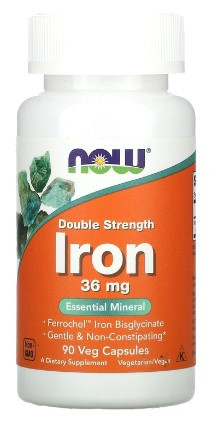 #NOW IRON 36mg 90 Capsules фото 1 — 65fit