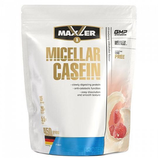 #MAXLER Micellar Casein 450g Strawberry фото 1 — 65fit