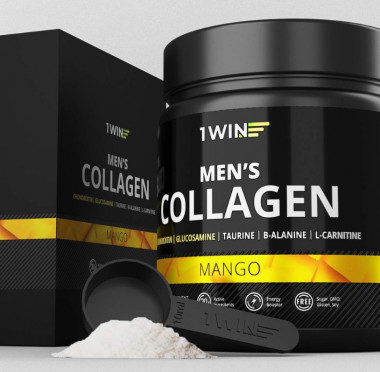 1WIN Коллаген комплекс Mens, Манго 180г, 30пор — 65fit