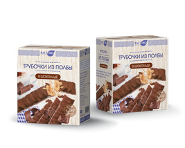 ВАСТЭКО Трубочки из полбы в шоколаде 150г фото 1 — 65fit