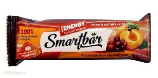 SMARTBAR Батончик мюсли ENERGY &quot;Клюква, абрикос, гуарана&quot; 25г — 65fit