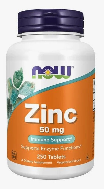 #NOW Zinc Gluconate 50mg 250 tab — 65fit