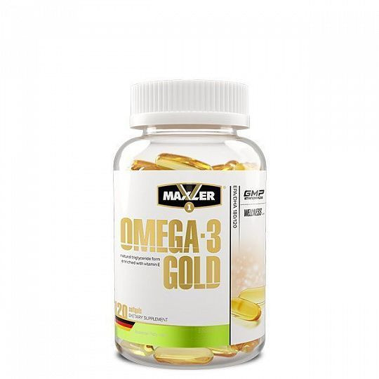 # MAXLER  Omega- 3 Gold 120 caps фото 1 — 65fit