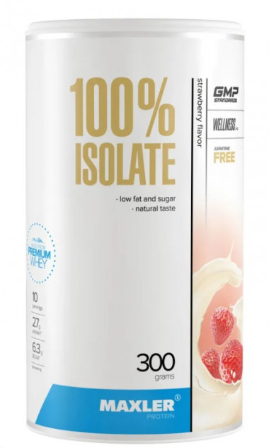 #MAXLER Isolate 300g Клубника — 65fit