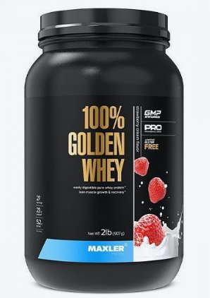 #Maxler Golden Whey 908g Strawberry фото 1 — 65fit