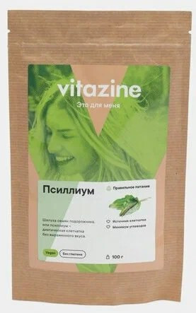Витазин Псиллиум  «Vitazine», 100 г фото 1 — 65fit