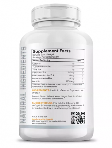 #Proper Vit Premium Sunflowers Lecithin 1200g 90softgels — 65fit