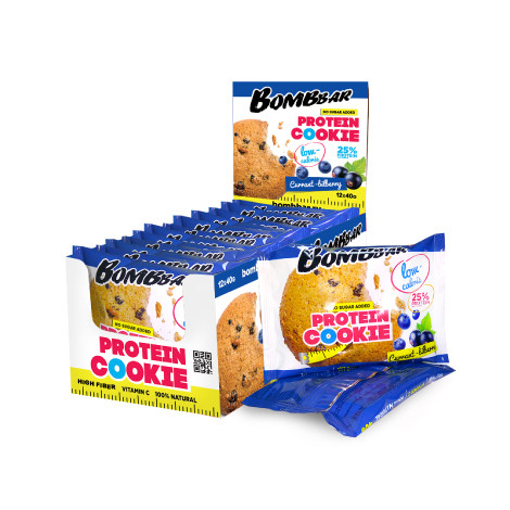 BOMBBAR Печенье неглазированное "Смородина-Черника" 40г фото 1 — 65fit