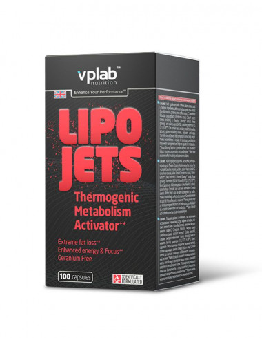 VPLAB LIPOJETS Жиросжигающий комплекс 100 капсул — 65fit