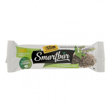 SMARTBAR Батончик мюсли Slim &quot;Семена чиа&quot; 25г — 65fit