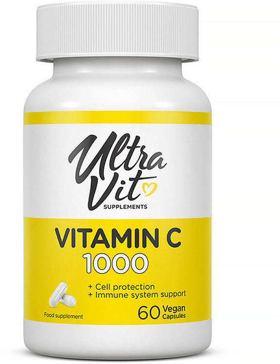 ULTRAVIT VITAMIN C 1000 60 капсул фото 1 — 65fit