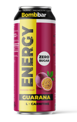 BOMBBAR Напиток б/а L-CARNITINE Маракуя ж/б 0,5л — 65fit