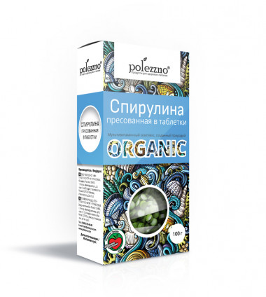 POLEZZNO Спирулина прессованная в таблетки 100г — 65fit