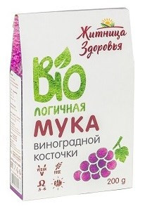 ЖИТНИЦА ЗДОРОВЬЯ Мука виноградной косточки 200г — 65fit