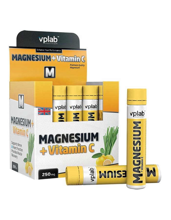 MAGNESIUM + VITAMIN C лемонграсс 25мл, VPlab фото 1 — 65fit