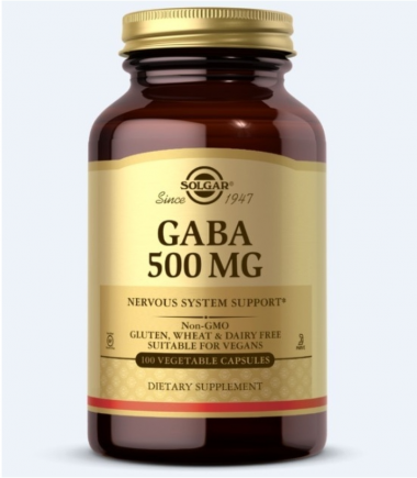 #SOLGAR  GABA 500 mg 100 Veg Capsules — 65fit
