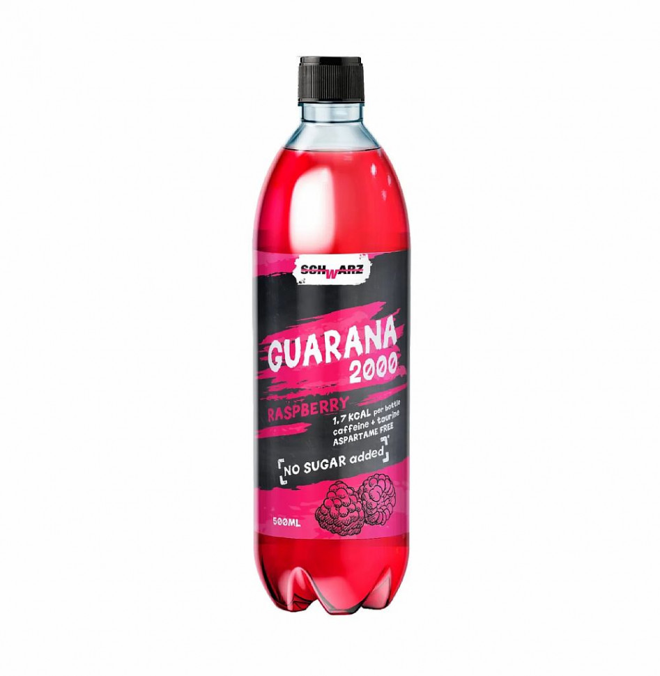 SCHWARZ напиток слабогаз. Guarana 2000 малина 500мл фото 1 — 65fit