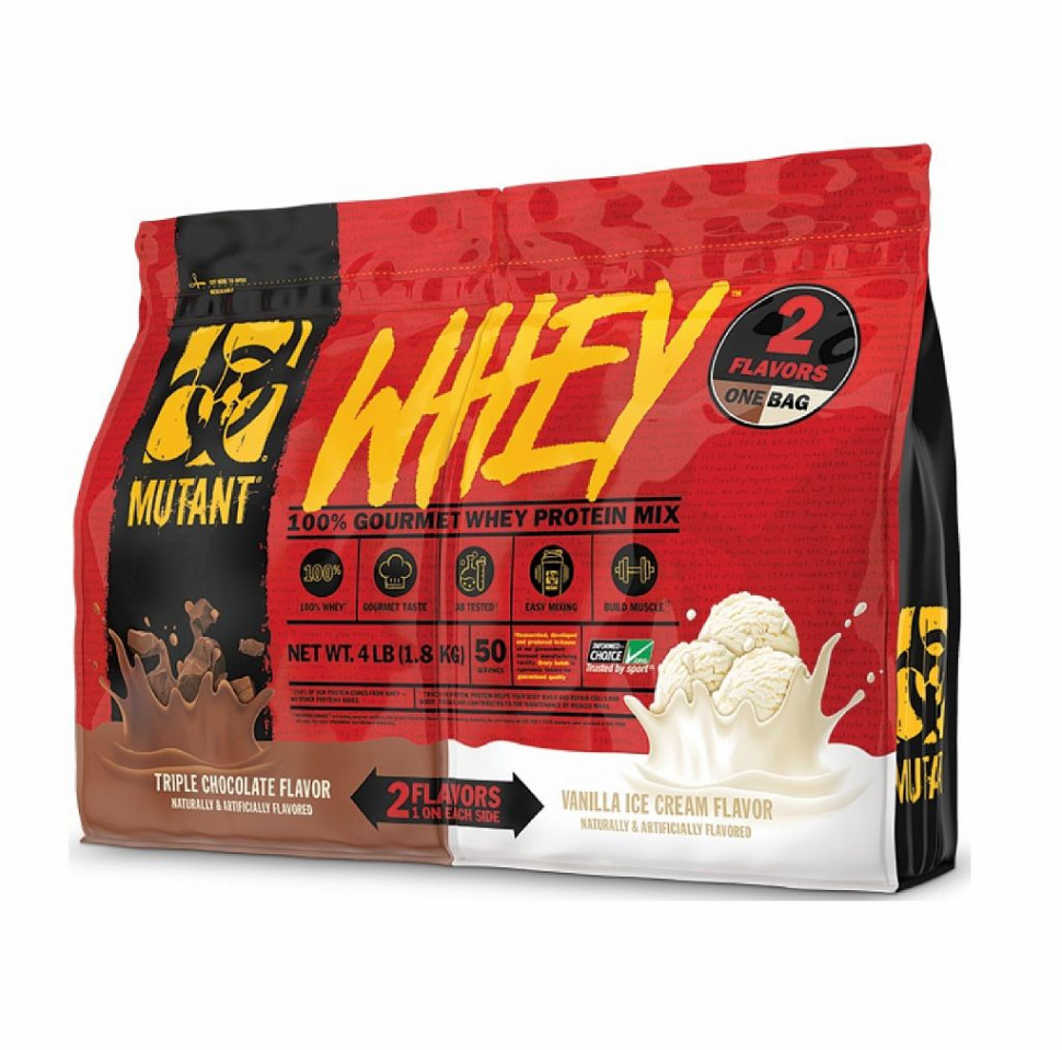 #Mutant Whey 4 ib Тройной шоколад+ванильное мороженое фото 1 — 65fit