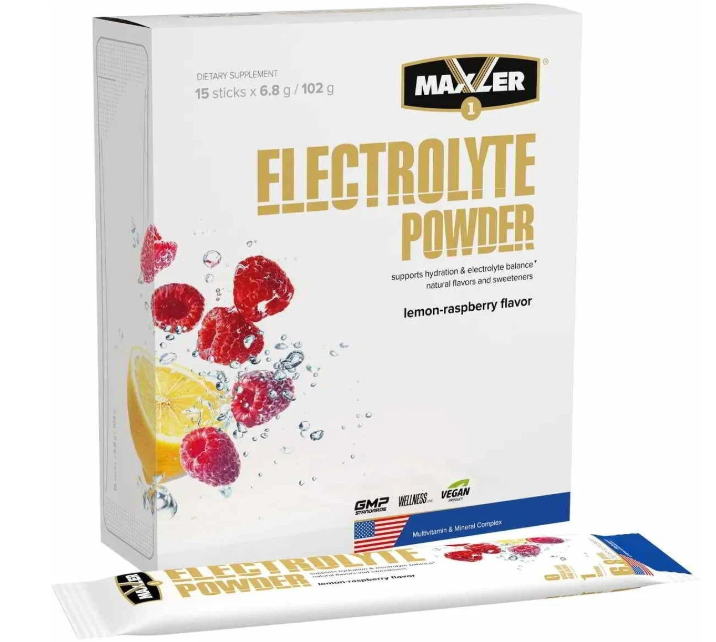 #MAXLER Electrolyte Powder 6.8г Lemon Raspberry фото 1 — 65fit