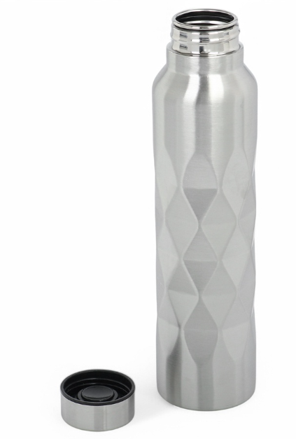 Бутылка для воды, 1 л, 24 х 7 см, хром 4449389 фото 1 &mdash; 65fit