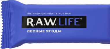R.A.W. LIFE Батончик орехово-фруктовый Лесные ягоды 47г — 65fit