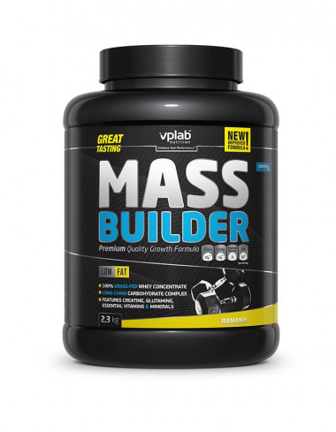 VPLAB MASS BUILDER Гейнер &quot;Банан&quot; банка 2,3кг — 65fit