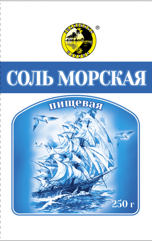 СОЛНЕЧНЫЙ ОСТРОВ Соль Морская 250г фото 1 — 65fit