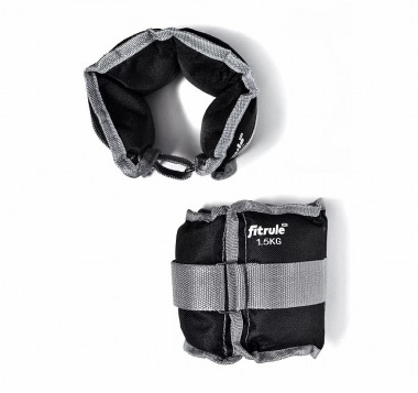 #FITRULE Утяжелитель для ног и рук 1,5кг серый 2шт — 65fit