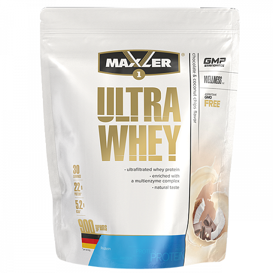 #Maxler Ultra Whey 900g bag Шоколад с кокосов. чипсами фото 1 — 65fit