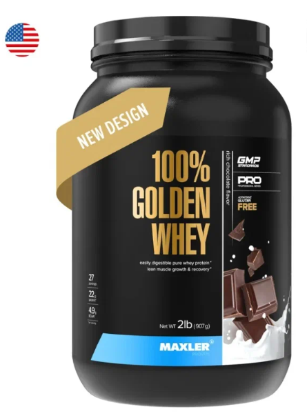#Maxler Golden Whey 908g Rich Chocolate фото 1 — 65fit