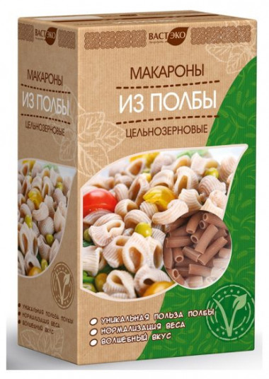 ВАСТЭКО Макароны из полбы &quot;Трубочки&quot; 400г — 65fit