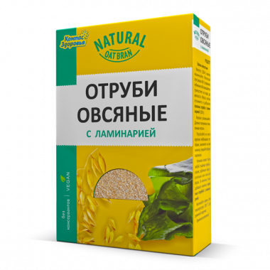 КОМПАС ЗДОРОВЬЯ Отруби овсяные с ламинарией 200г — 65fit