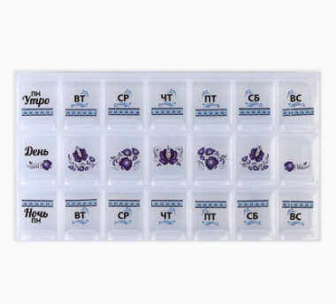 Таблетница "Гжель", 21,5 х 12 см 3649061 &mdash; 65fit