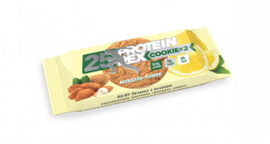 Протеиновое печенье миндаль-лимон 50гр, Protein Rex — 65fit