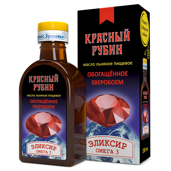 КОМПАС ЗДОРОВЬЯ Эликсир "Красный Рубин" 200мл фото 1 — 65fit