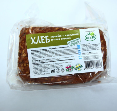 ЕШЬ ЗДОРОВО Хлеб зерновой с зеленой гречкой 300г — 65fit