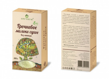 ОРГТИУМ Гречневое молоко сухое, Без лактозы 100г — 65fit