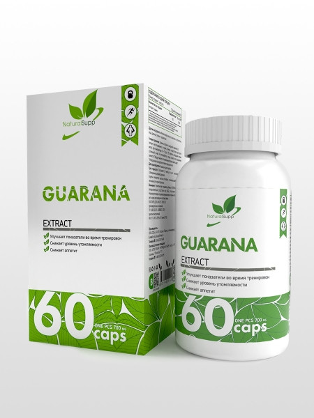 NATURALSUPP Guarana 700 mg 60 caps фото 1 — 65fit
