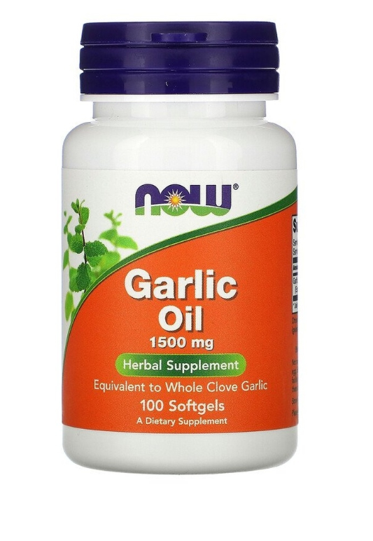 #NOW Garlic OIL 1500mg 100 gels фото 1 — 65fit