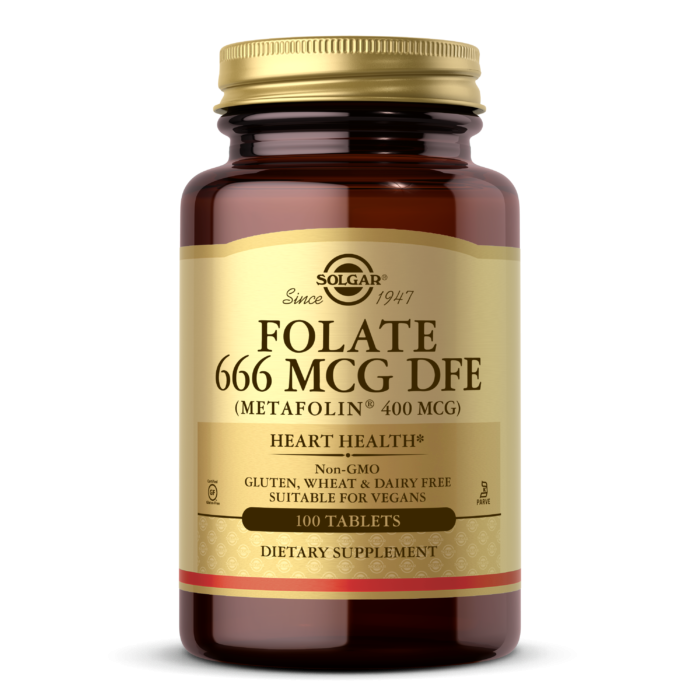 #SOLGAR Folate MCG DFE (Metafolin® 800 MCG) 100 Tablets фото 1 — 65fit