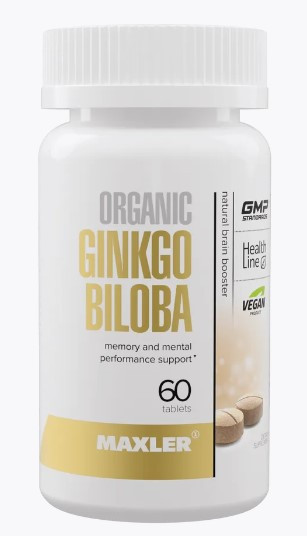 MAXLER Ginkgo Biloba Organic 60 tab фото 1 — 65fit