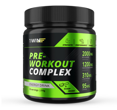 1WIN Предтрен Pre-workout, Энергетик, 35 порций, спп фото 1 &mdash; 65fit