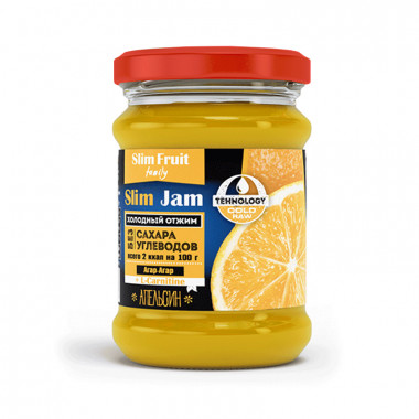Джем без сахара Апельсин 250гр, Slim Jam — 65fit