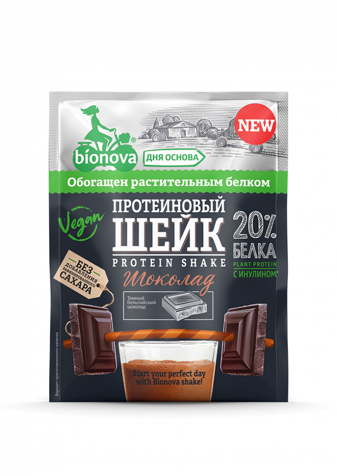 Протеиновый шейк С шоколадом 25гр, Bionova фото 1 — 65fit