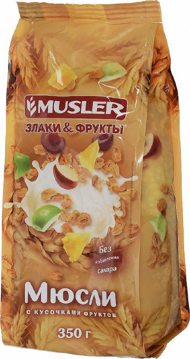 Мюсли злаки и фрукты 350гр, Musler — 65fit